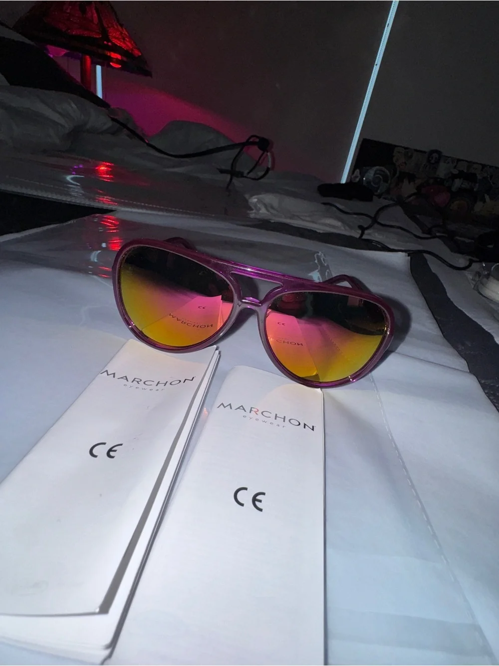 Michael Kors Caicos M2811S Pink Aviator Sunglasses